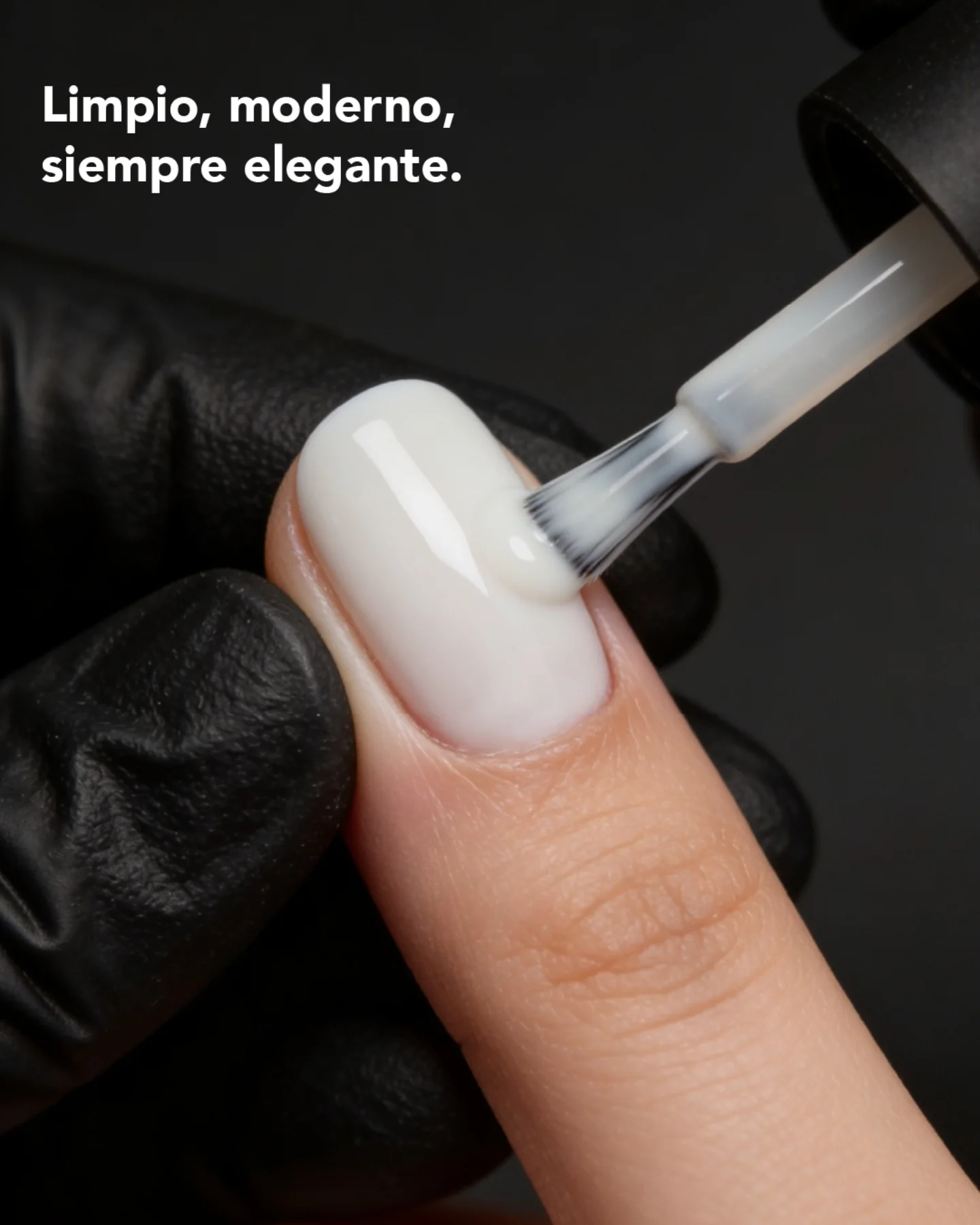 Aplicacion de Jelly Gel con pincel sobre una una