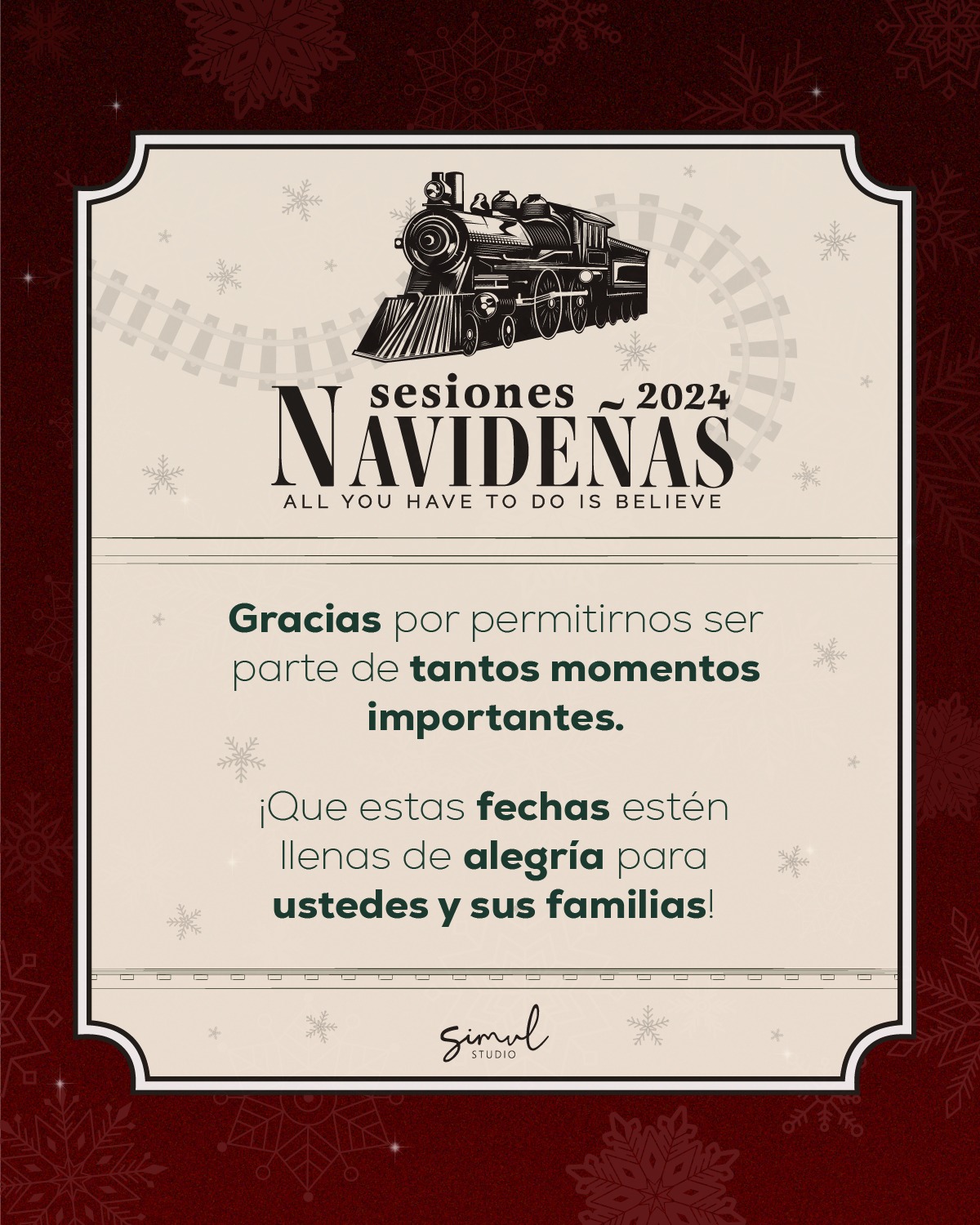Pieza de agradecimiento de las Sesiones Navidenas 2024
