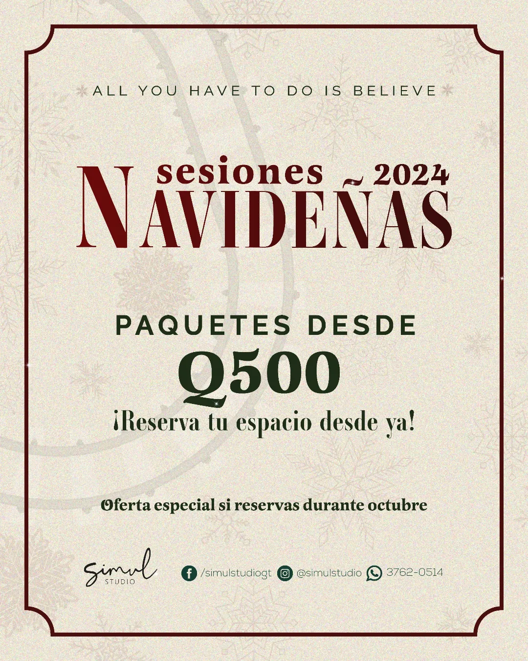 Pieza de paquetes navidenos 2024 desde Q500