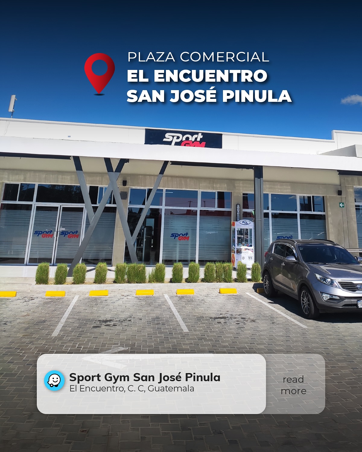 Fachada de Sport Gym en Plaza El Encuentro, San Jose Pinula